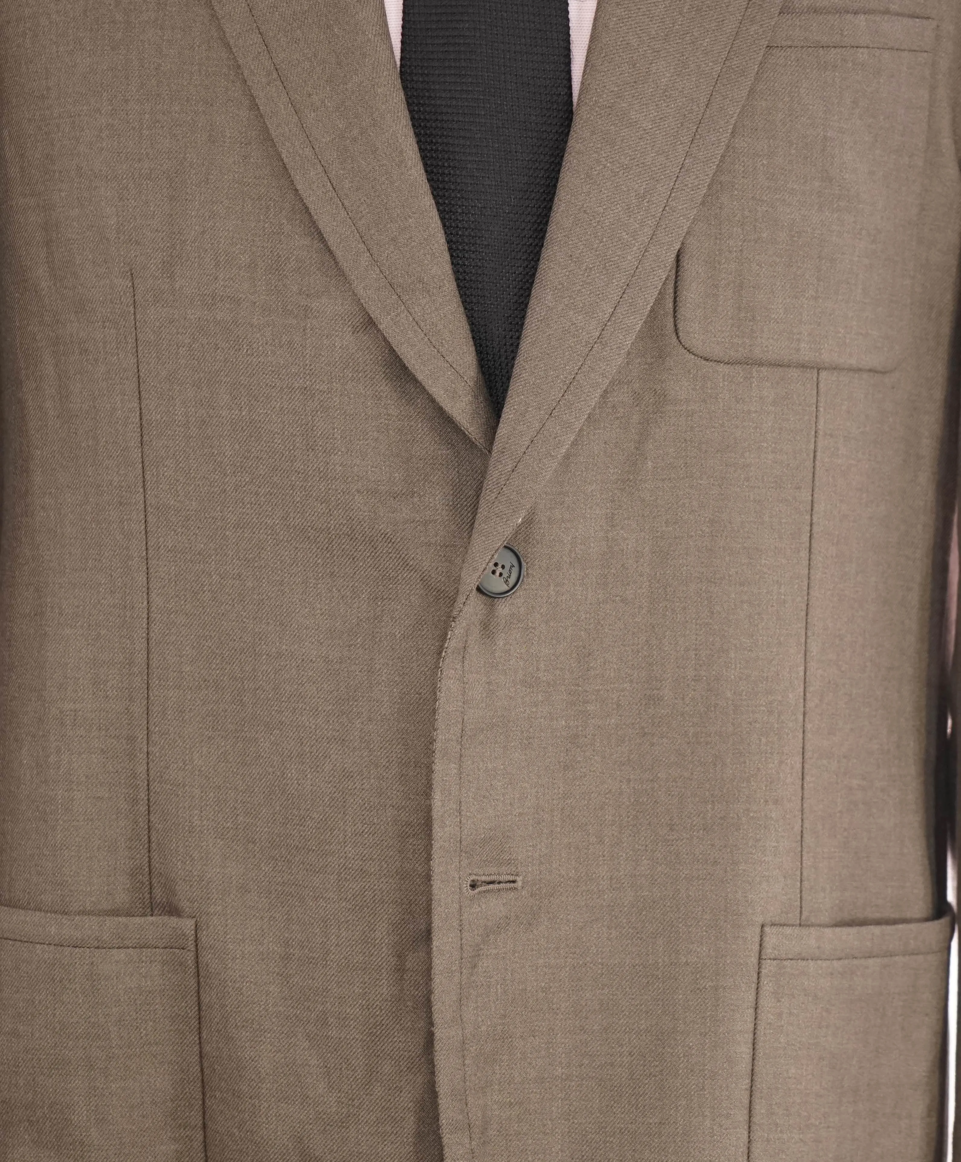 $4,800 BRIONI - Unconstructed Brown DOUBLE FACED WOOL Hand Made Italy Blazer- 40R US