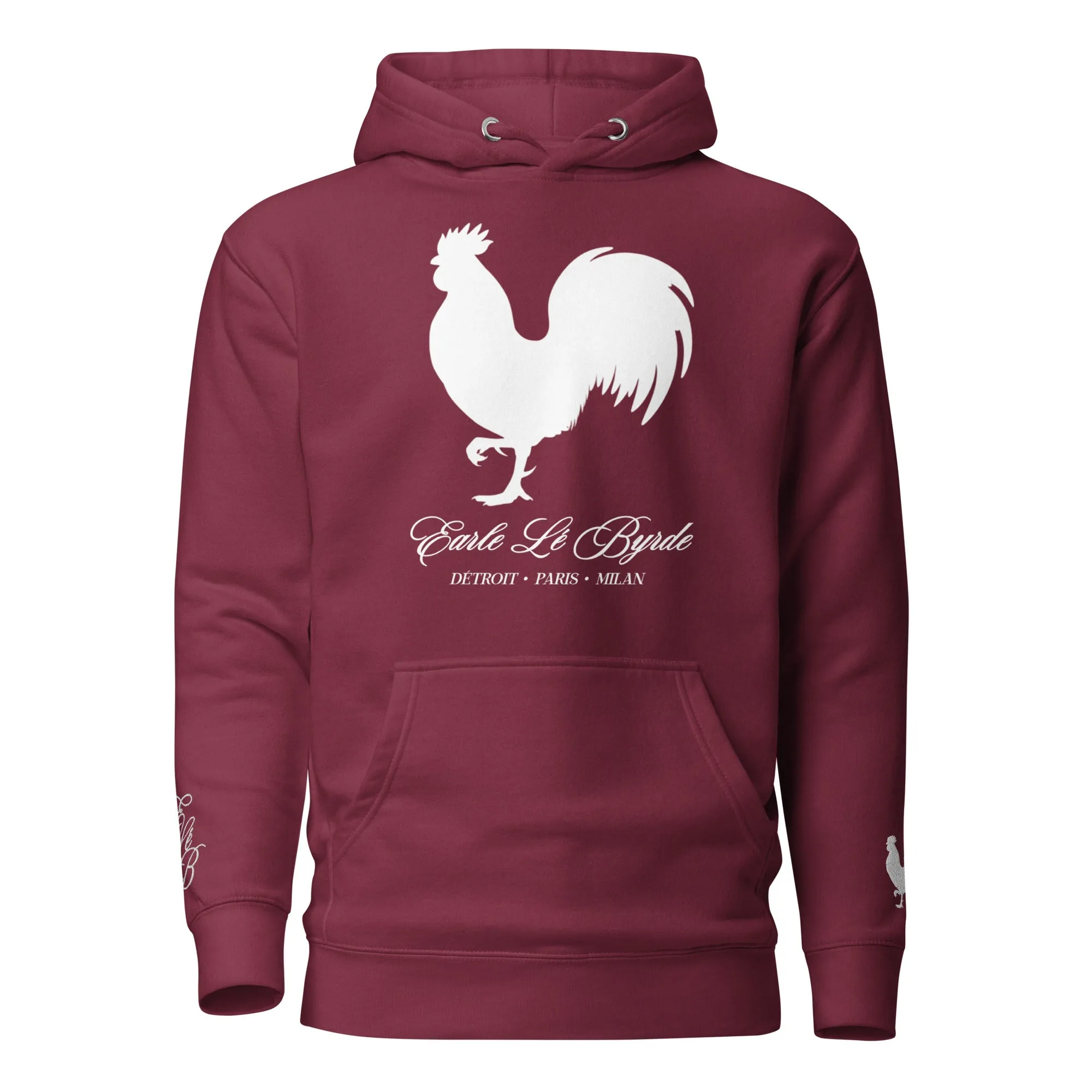 EARLE LE' BYRDE "Signature Rooster" Fleece Pull-Over Hoodie