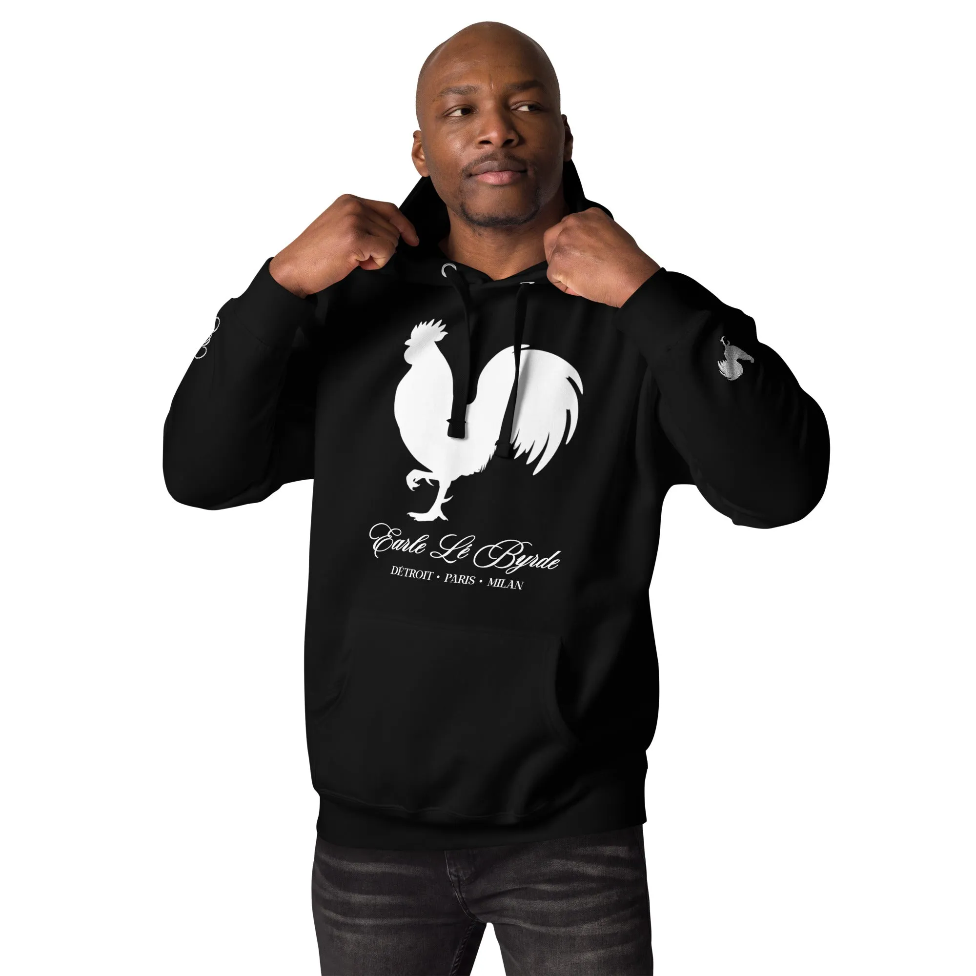 EARLE LE' BYRDE "Signature Rooster" Fleece Pull-Over Hoodie