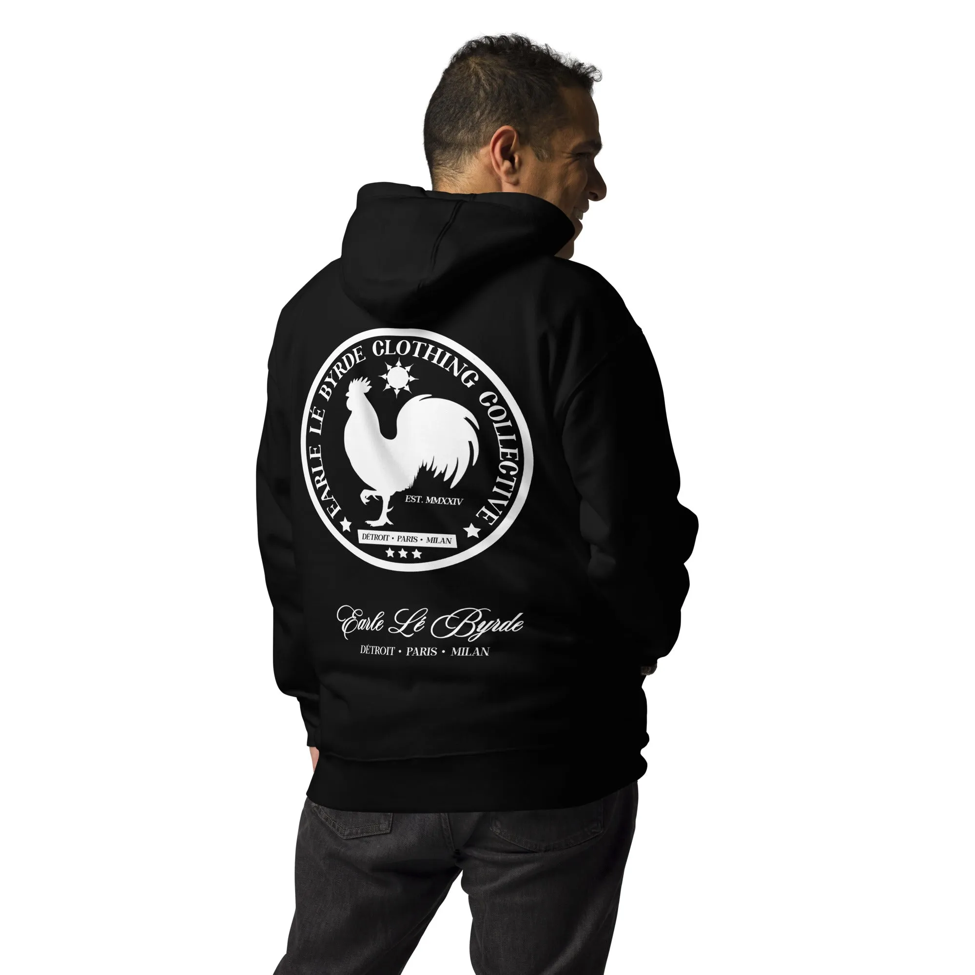 EARLE LE' BYRDE "Signature Rooster" Fleece Pull-Over Hoodie