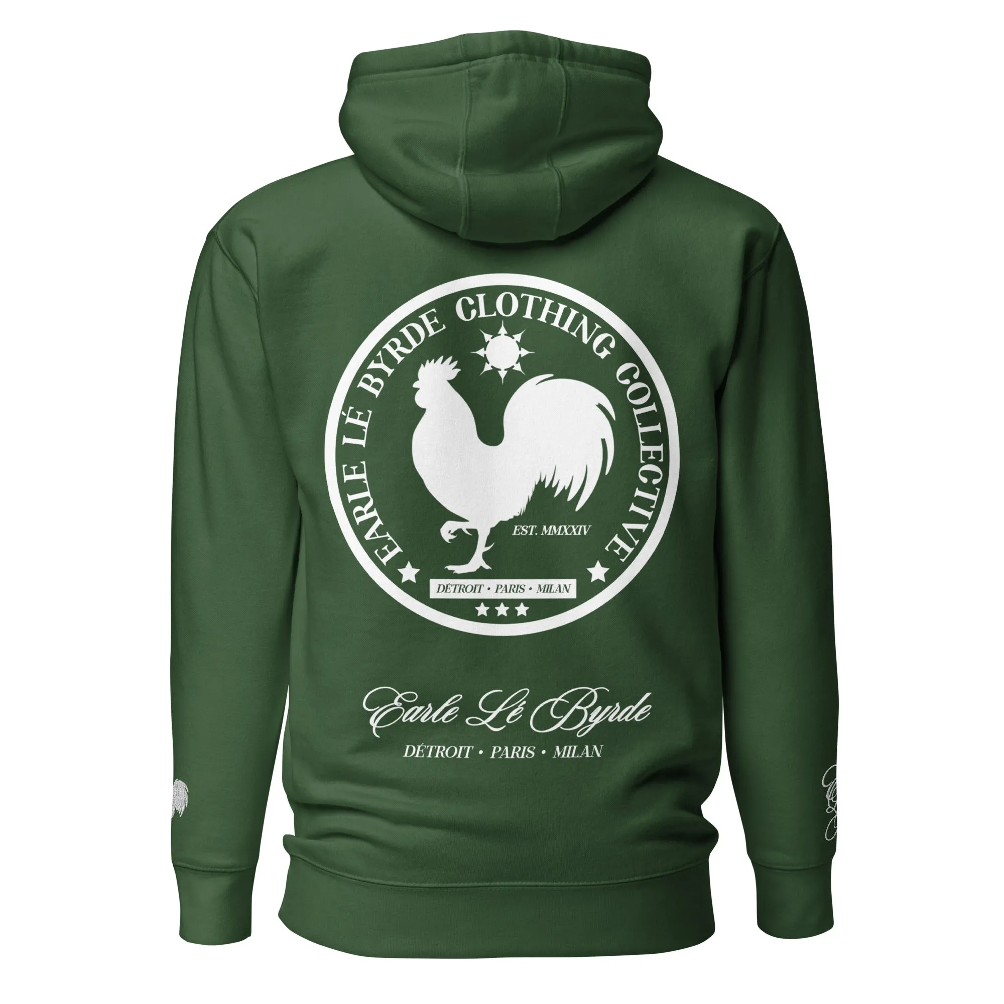 EARLE LE' BYRDE "Signature Rooster" Fleece Pull-Over Hoodie