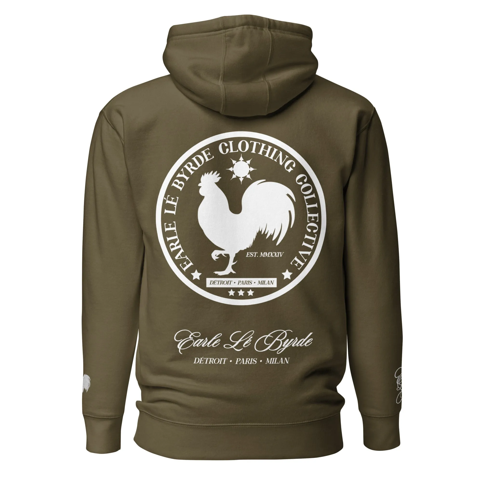EARLE LE' BYRDE "Signature Rooster" Fleece Pull-Over Hoodie