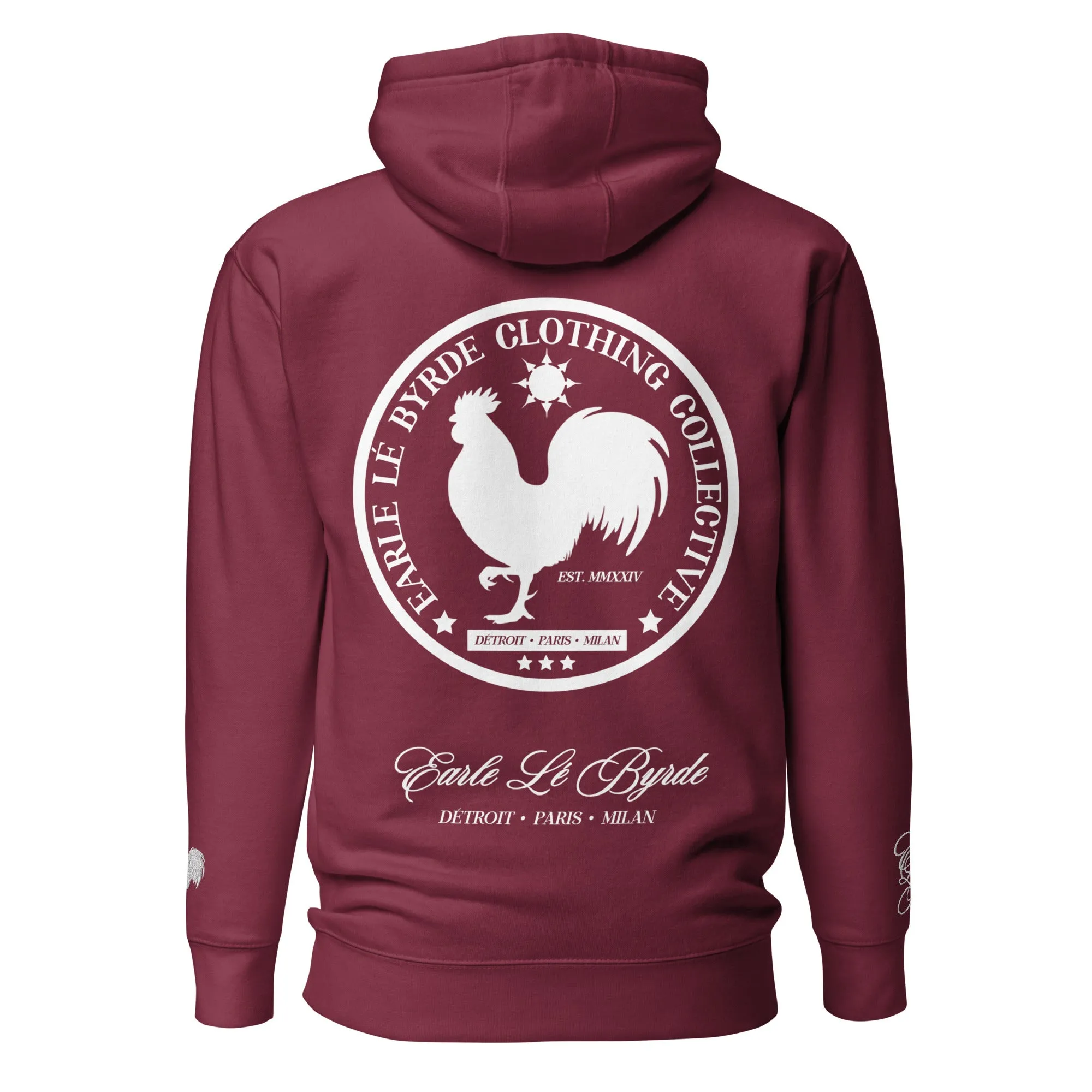 EARLE LE' BYRDE "Signature Rooster" Fleece Pull-Over Hoodie