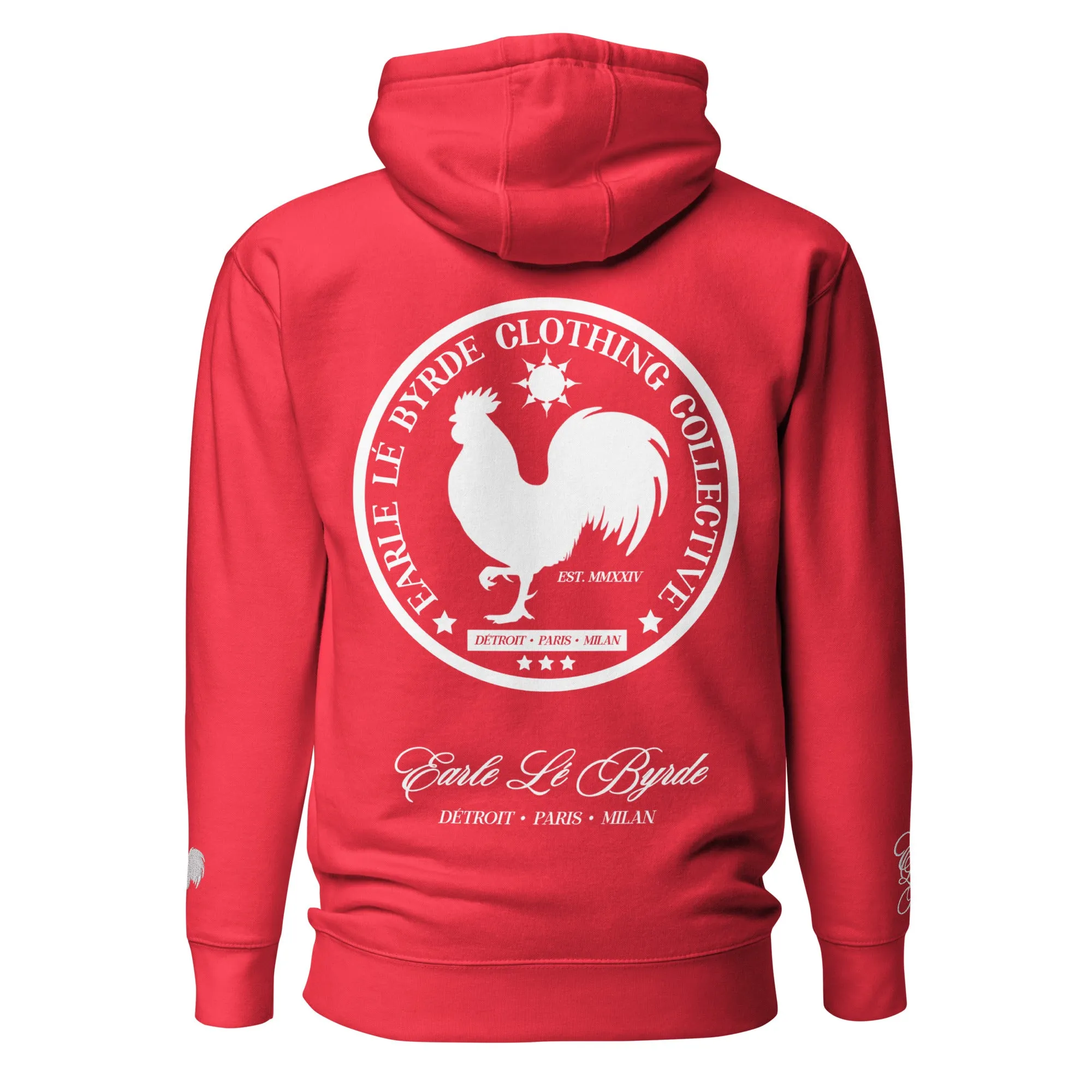 EARLE LE' BYRDE "Signature Rooster" Fleece Pull-Over Hoodie