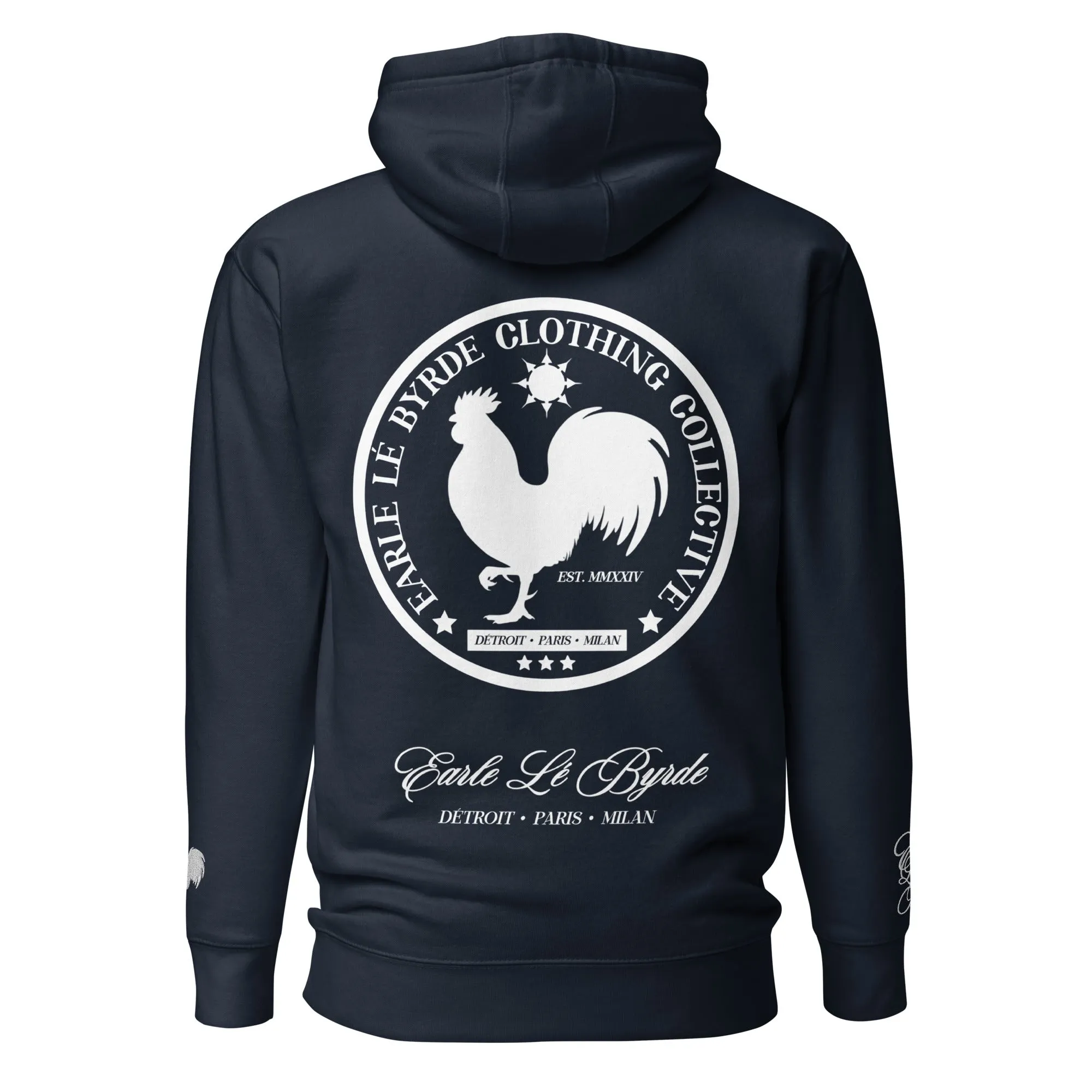 EARLE LE' BYRDE "Signature Rooster" Fleece Pull-Over Hoodie