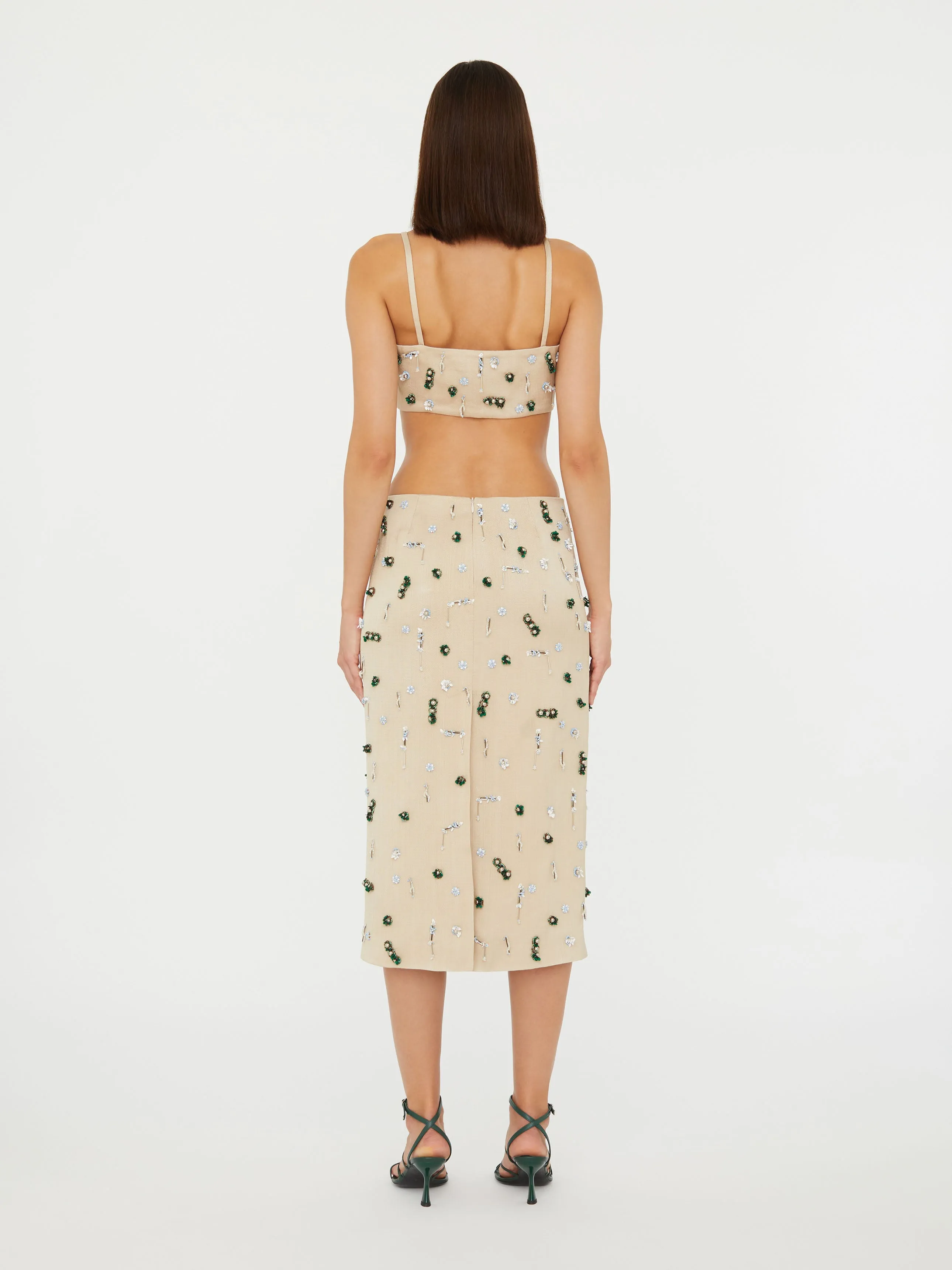Embla Beaded Midi Skirt