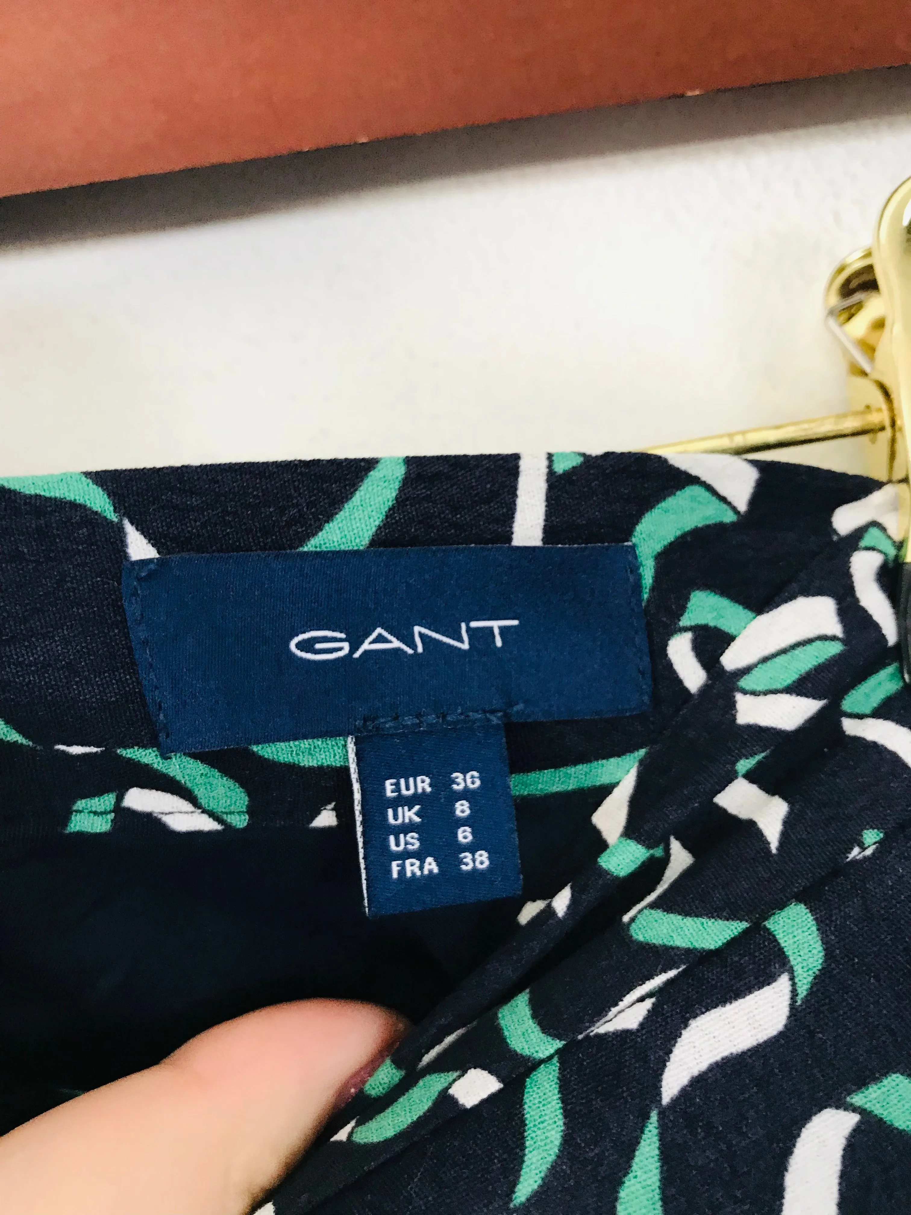 Gant Women's A-Line Midi Skirt | UK8 | Blue