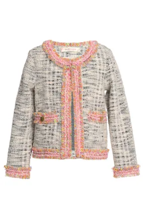 Little Girls Tweed Fashion Jacket
